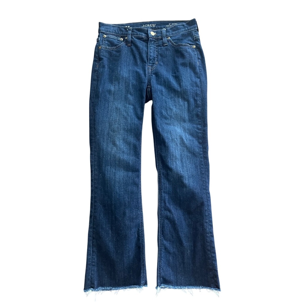 J Crew 9" Demi Boot Crop Jeans 25